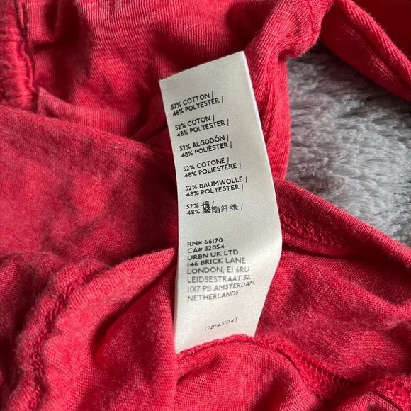 We The FREE Red Ruched Long Sleeve Top - Picture 5 of 5